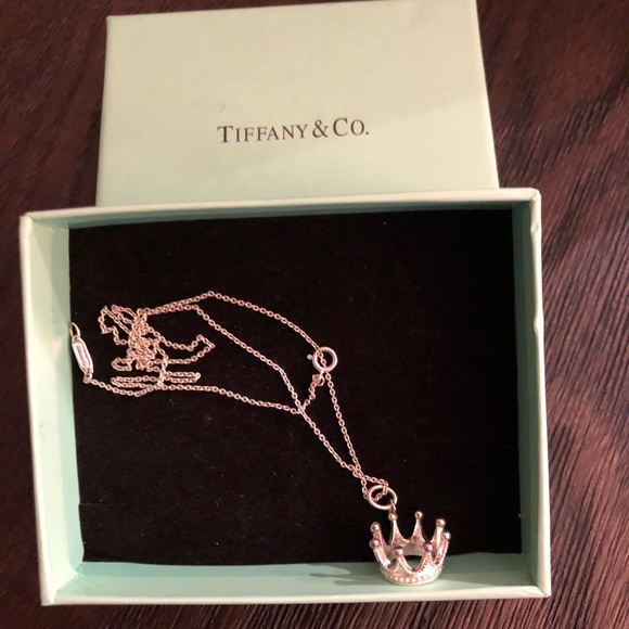 Tiffany & Co. Jewelry - Tiffany & Co. Crown Charm &  16” sterling necklace